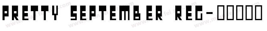 Pretty September Reg字体转换